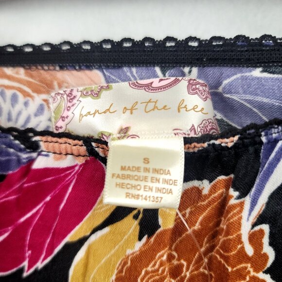 Whimsigoth S Satin Slinky Boho Slip Skirt Floral Lace Gypsy Flowy Romantic New - Picture 3 of 9